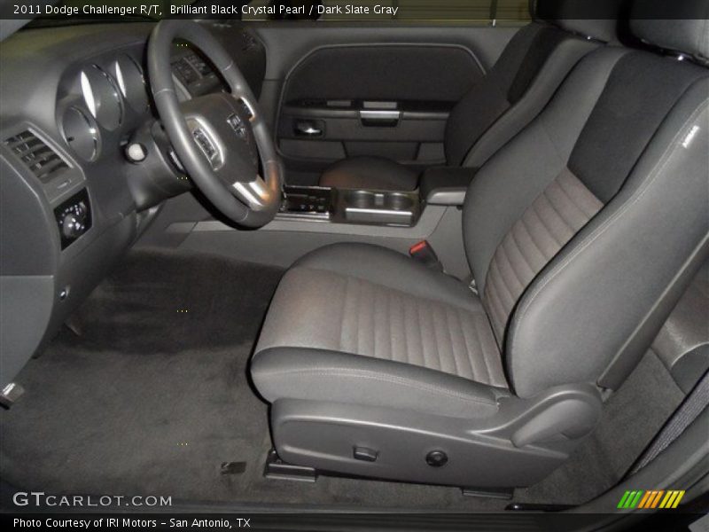 Brilliant Black Crystal Pearl / Dark Slate Gray 2011 Dodge Challenger R/T
