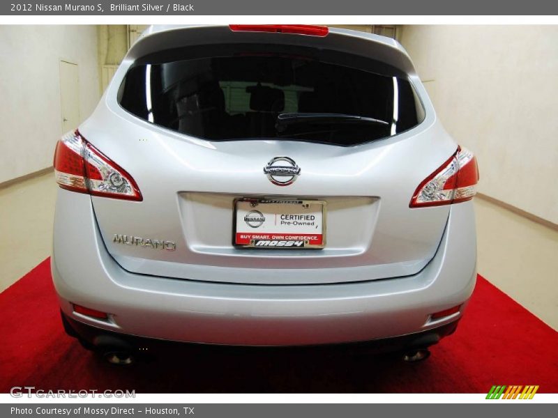Brilliant Silver / Black 2012 Nissan Murano S