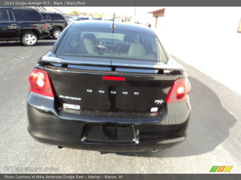 Black / Black/Red 2013 Dodge Avenger R/T