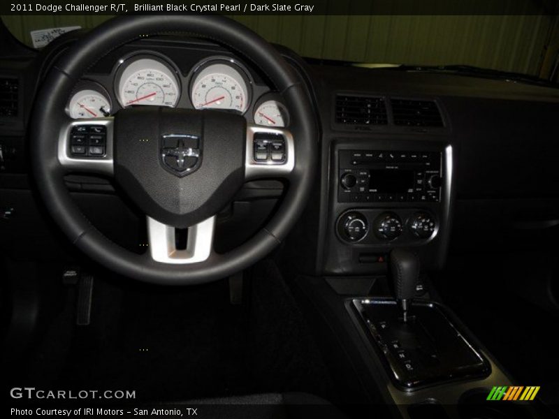 Brilliant Black Crystal Pearl / Dark Slate Gray 2011 Dodge Challenger R/T