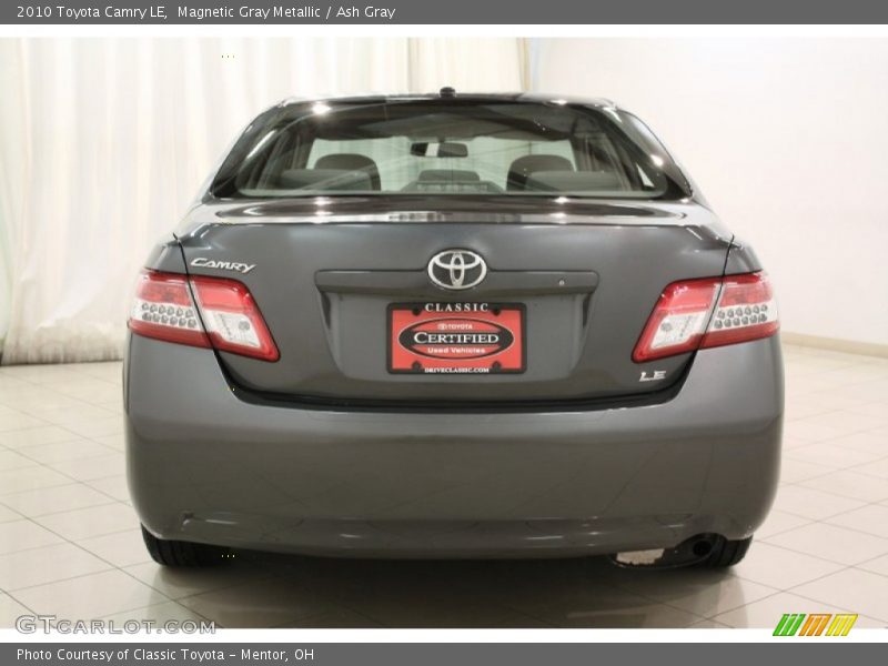 Magnetic Gray Metallic / Ash Gray 2010 Toyota Camry LE