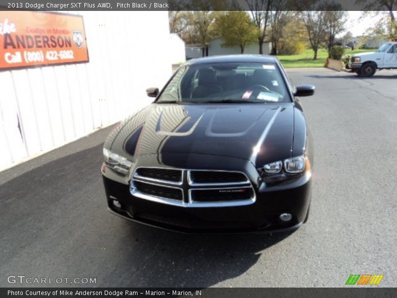 Pitch Black / Black 2013 Dodge Charger SXT Plus AWD
