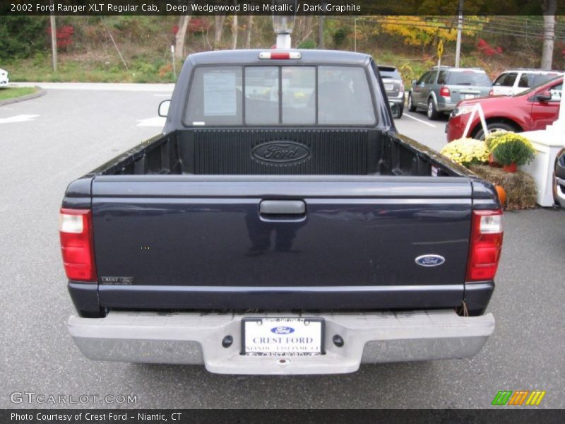 Deep Wedgewood Blue Metallic / Dark Graphite 2002 Ford Ranger XLT Regular Cab