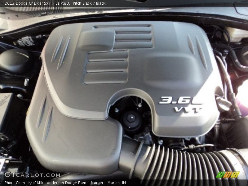 Pitch Black / Black 2013 Dodge Charger SXT Plus AWD