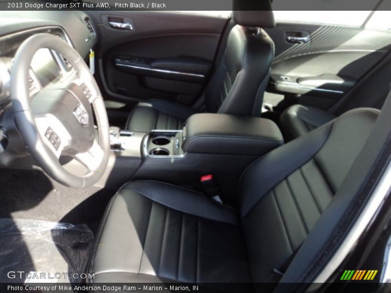 Pitch Black / Black 2013 Dodge Charger SXT Plus AWD