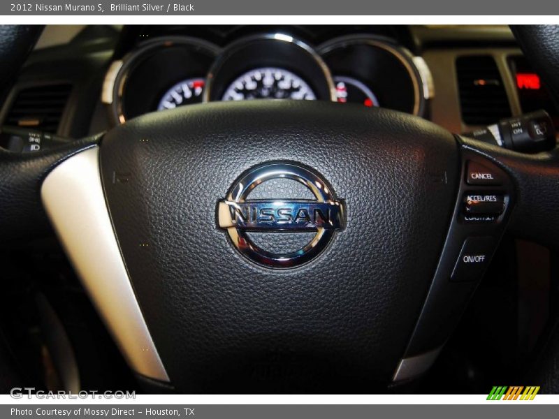 Brilliant Silver / Black 2012 Nissan Murano S