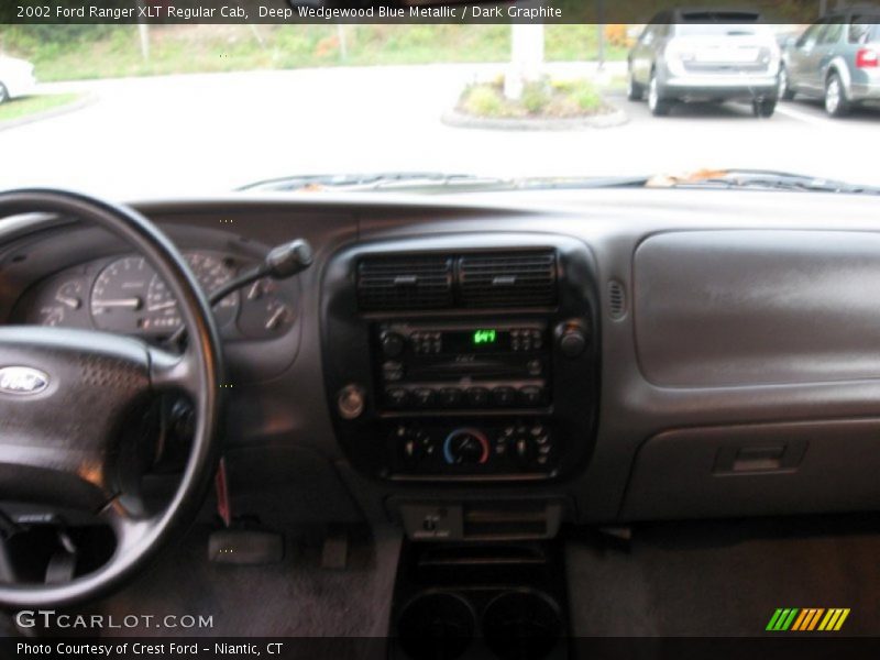 Deep Wedgewood Blue Metallic / Dark Graphite 2002 Ford Ranger XLT Regular Cab