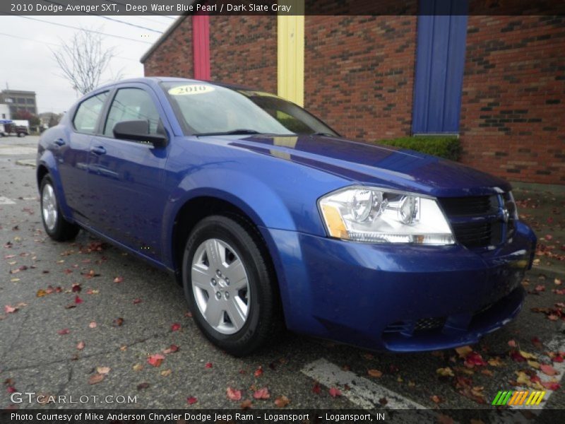 Deep Water Blue Pearl / Dark Slate Gray 2010 Dodge Avenger SXT