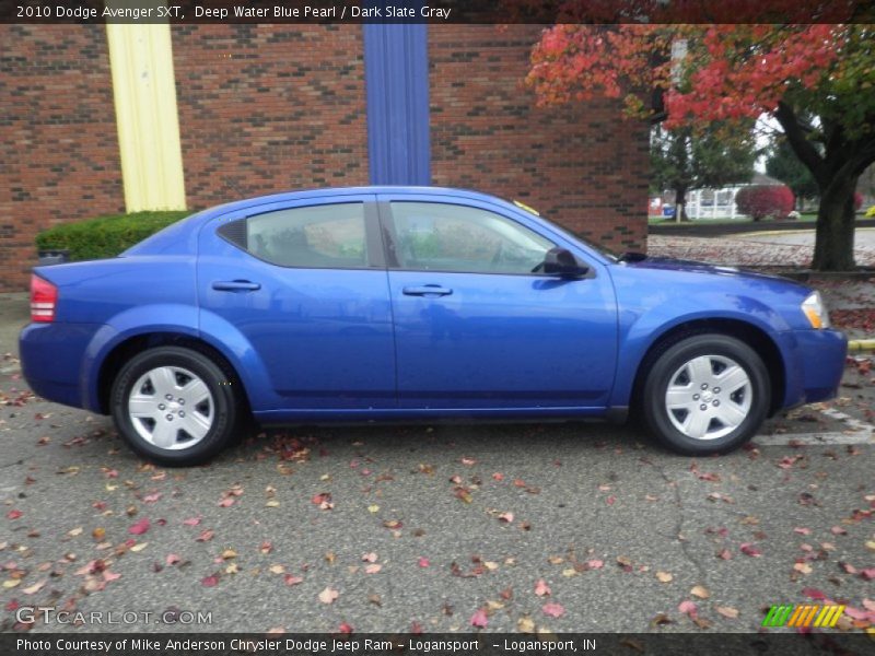 Deep Water Blue Pearl / Dark Slate Gray 2010 Dodge Avenger SXT