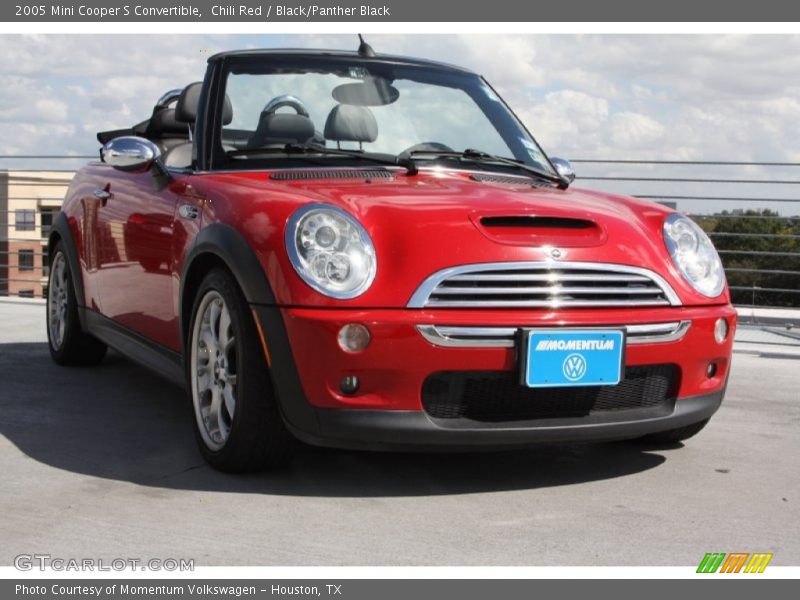 Chili Red / Black/Panther Black 2005 Mini Cooper S Convertible