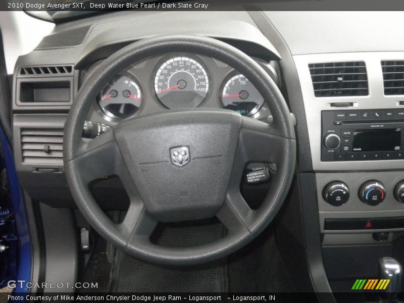 Deep Water Blue Pearl / Dark Slate Gray 2010 Dodge Avenger SXT