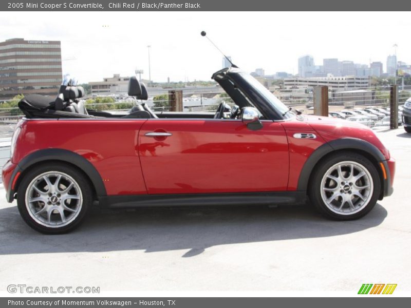 Chili Red / Black/Panther Black 2005 Mini Cooper S Convertible