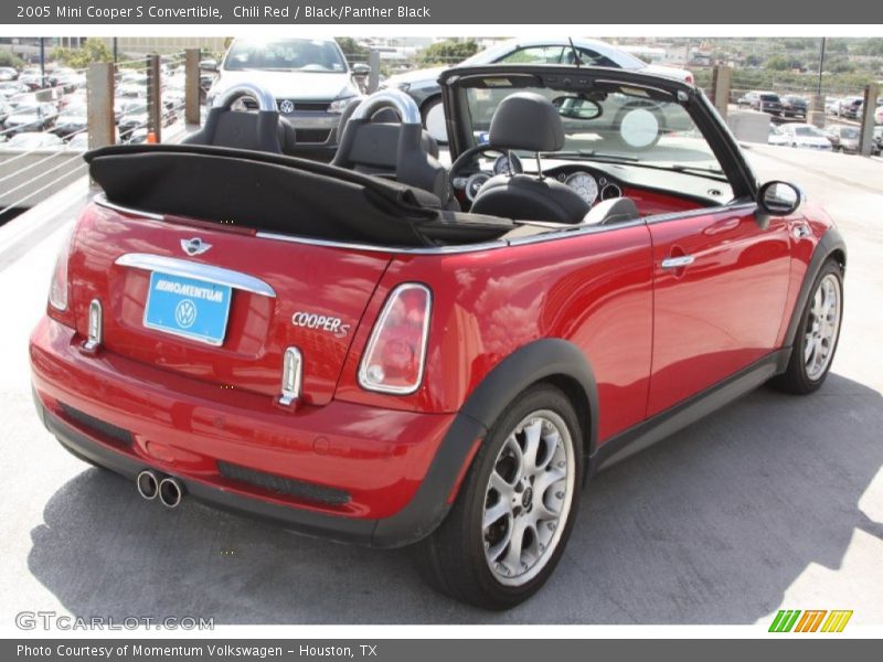 Chili Red / Black/Panther Black 2005 Mini Cooper S Convertible