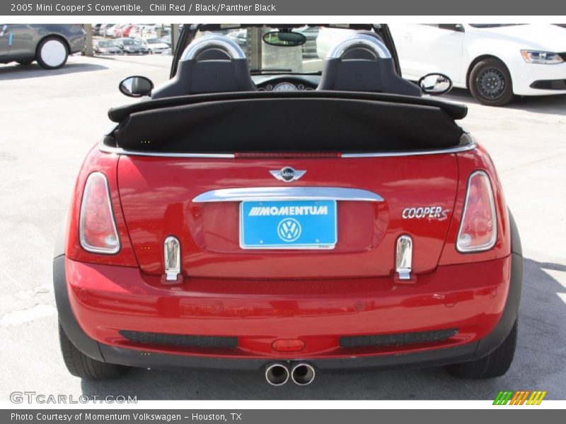 Chili Red / Black/Panther Black 2005 Mini Cooper S Convertible