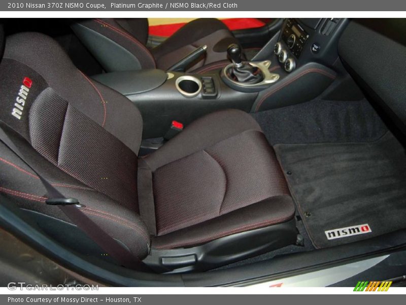 Front Seat of 2010 370Z NISMO Coupe