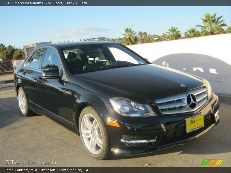 Black / Black 2013 Mercedes-Benz C 250 Sport