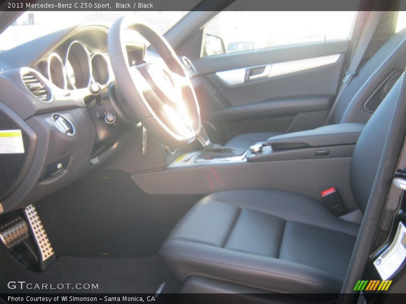 Black / Black 2013 Mercedes-Benz C 250 Sport