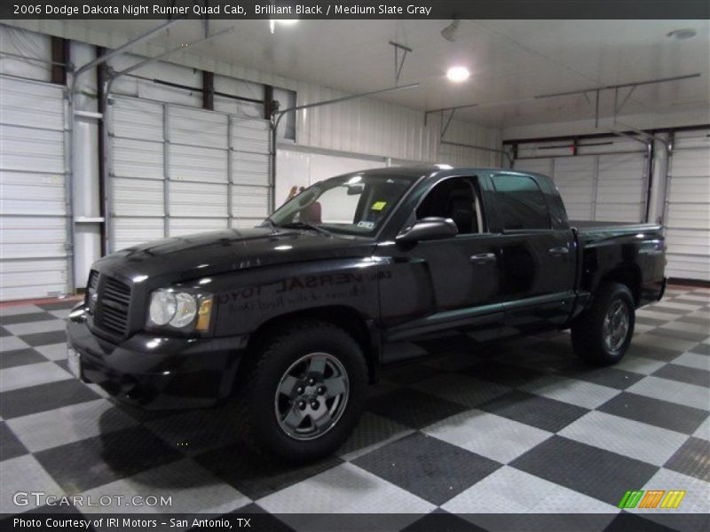 Brilliant Black / Medium Slate Gray 2006 Dodge Dakota Night Runner Quad Cab