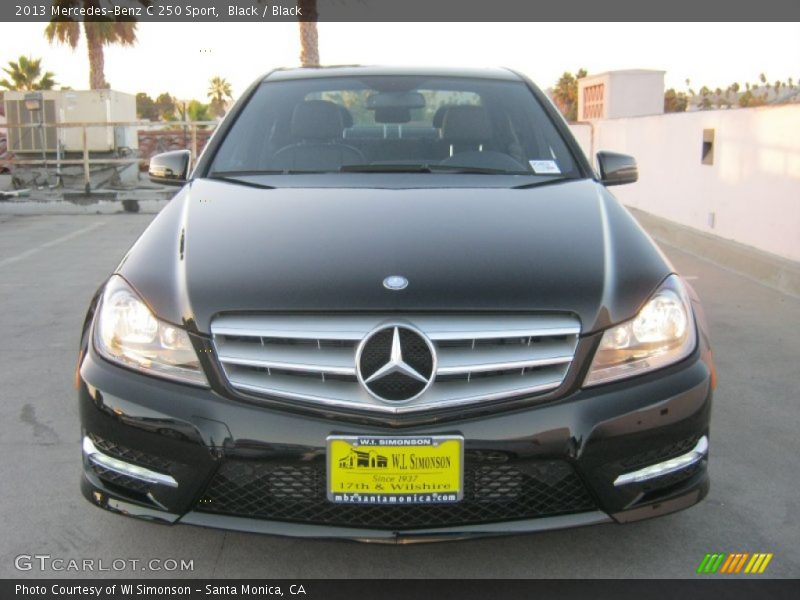 Black / Black 2013 Mercedes-Benz C 250 Sport