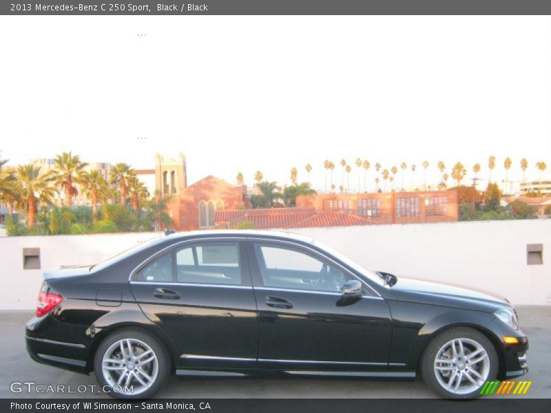 Black / Black 2013 Mercedes-Benz C 250 Sport