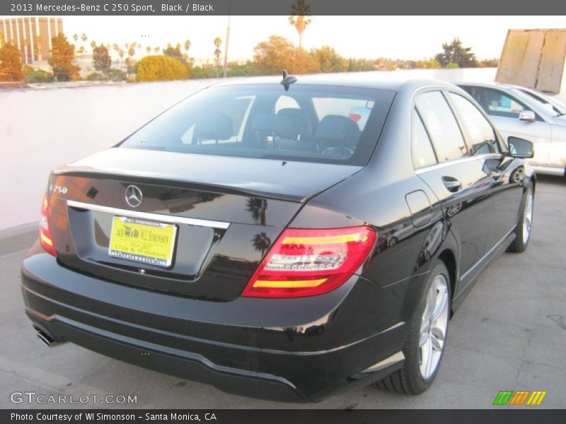 Black / Black 2013 Mercedes-Benz C 250 Sport