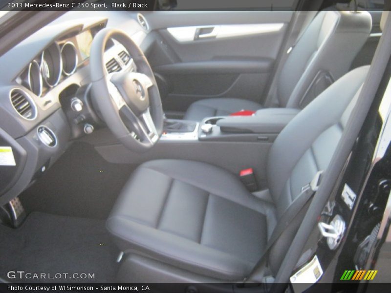 Black / Black 2013 Mercedes-Benz C 250 Sport