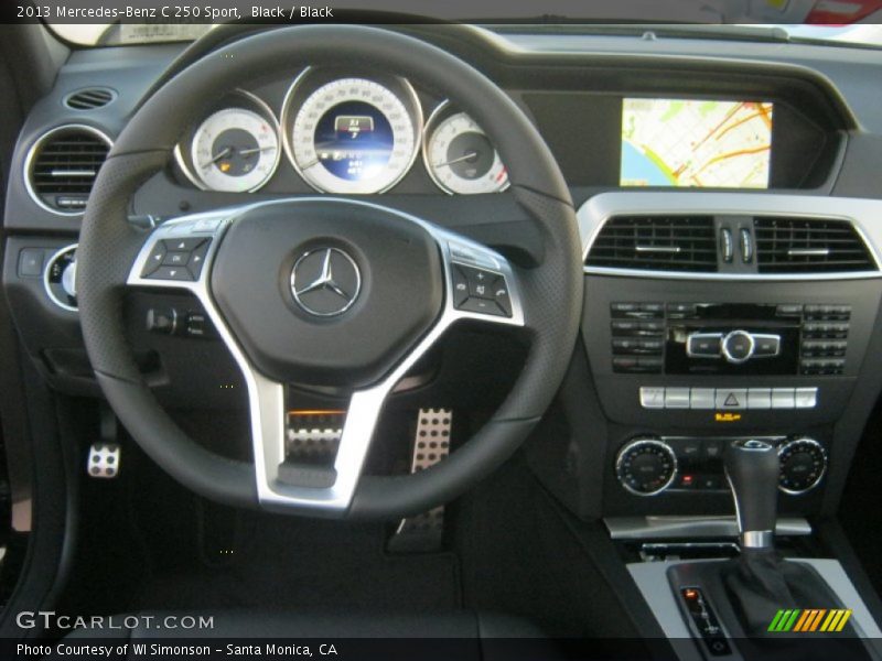 Black / Black 2013 Mercedes-Benz C 250 Sport