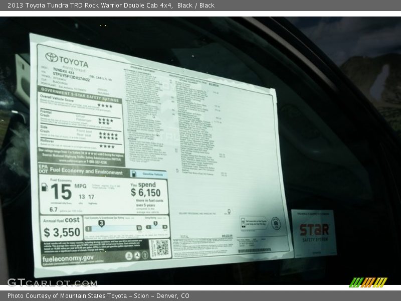 Black / Black 2013 Toyota Tundra TRD Rock Warrior Double Cab 4x4