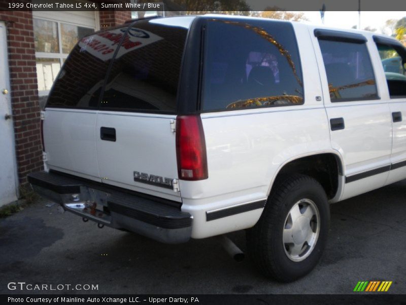 Summit White / Blue 1999 Chevrolet Tahoe LS 4x4