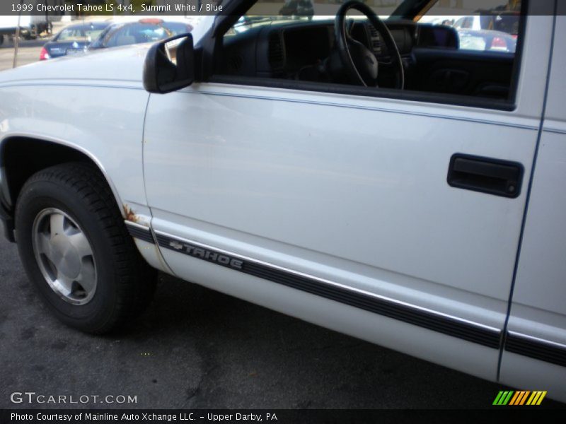 Summit White / Blue 1999 Chevrolet Tahoe LS 4x4