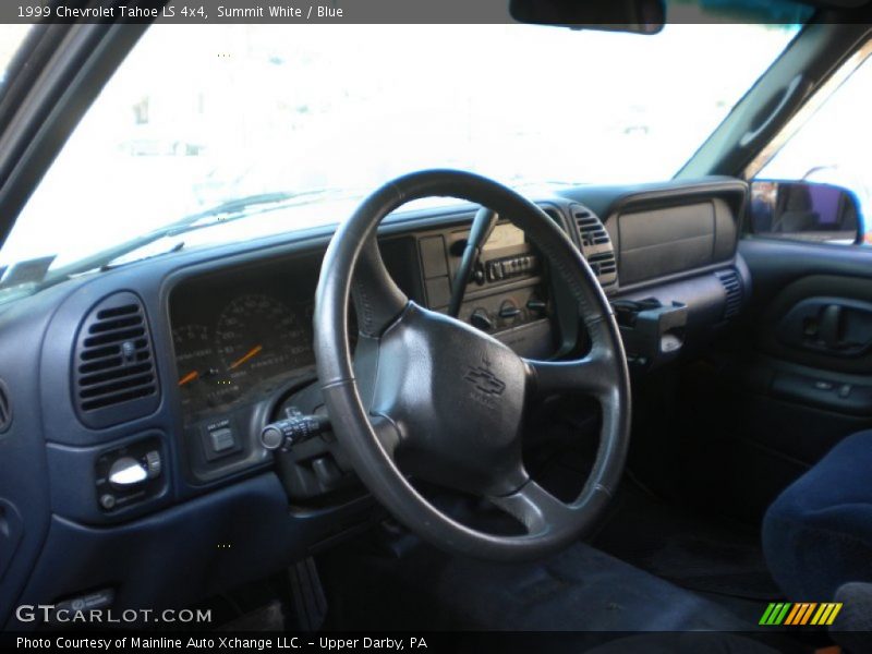 Summit White / Blue 1999 Chevrolet Tahoe LS 4x4