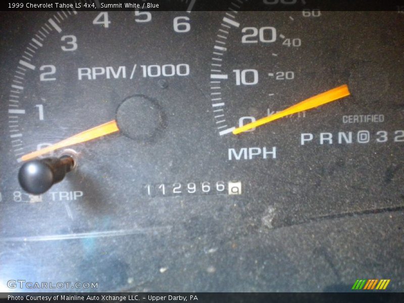 Summit White / Blue 1999 Chevrolet Tahoe LS 4x4