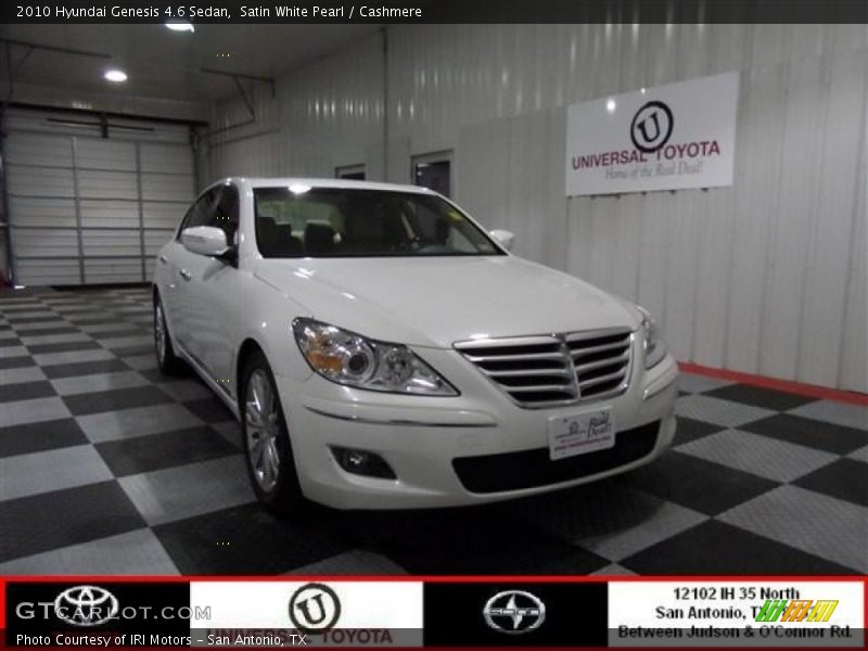 Satin White Pearl / Cashmere 2010 Hyundai Genesis 4.6 Sedan