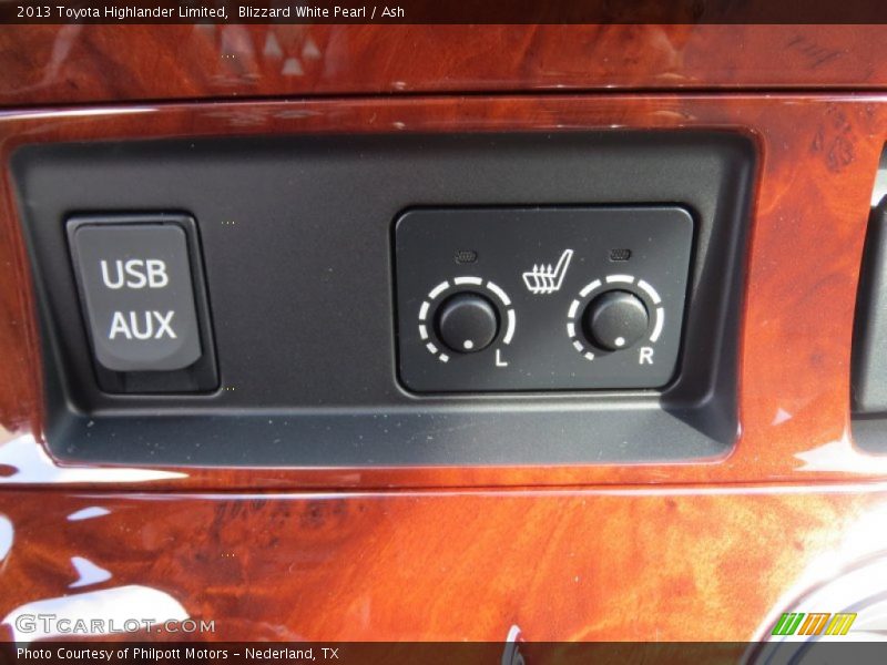 Controls of 2013 Highlander Limited