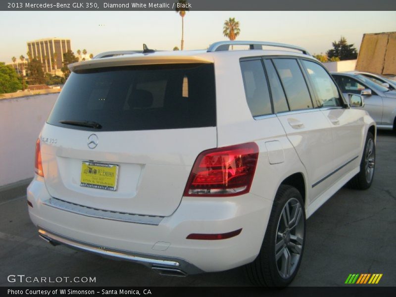 Diamond White Metallic / Black 2013 Mercedes-Benz GLK 350