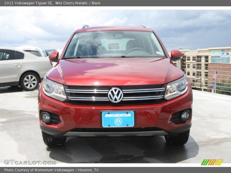 Wild Cherry Metallic / Black 2013 Volkswagen Tiguan SE