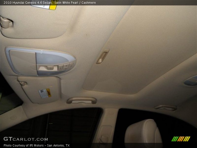 Satin White Pearl / Cashmere 2010 Hyundai Genesis 4.6 Sedan