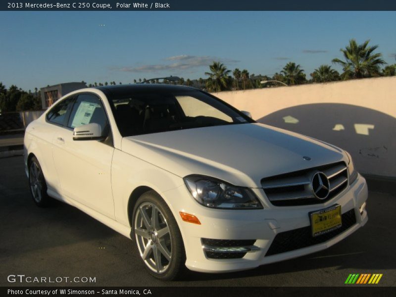 Polar White / Black 2013 Mercedes-Benz C 250 Coupe