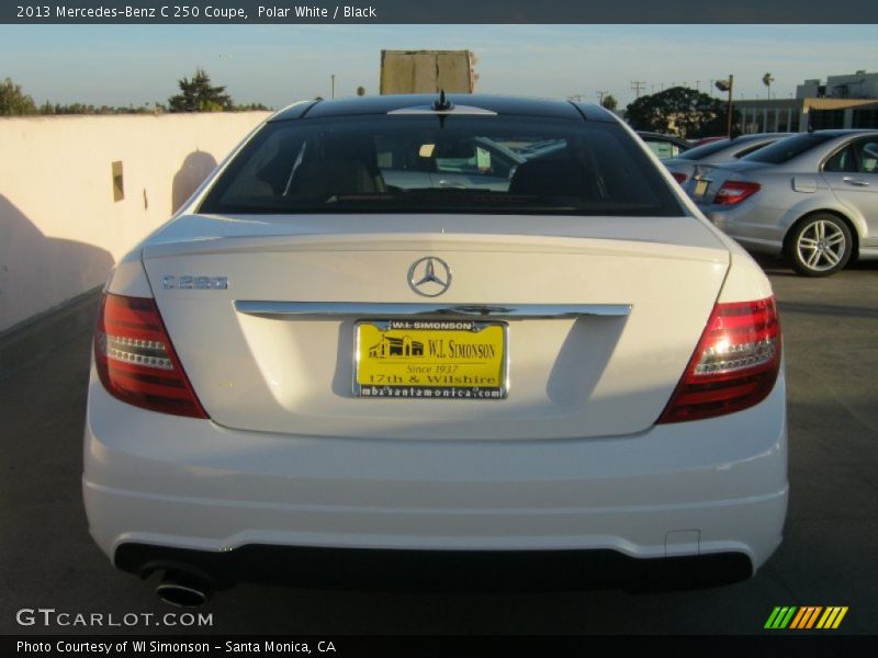 Polar White / Black 2013 Mercedes-Benz C 250 Coupe