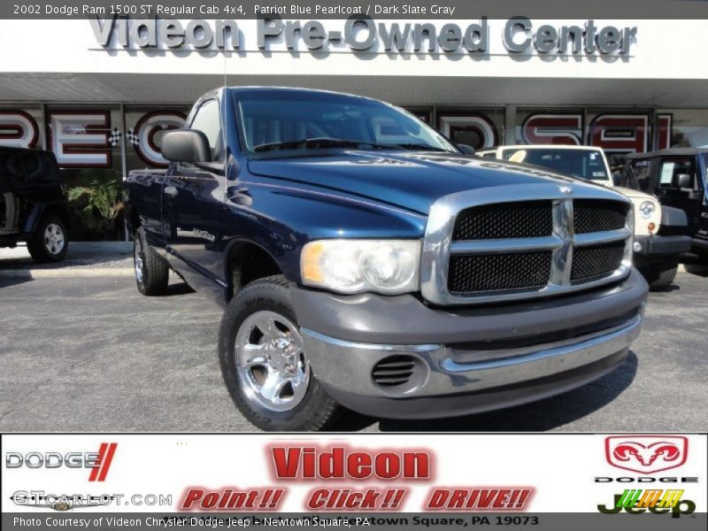 Patriot Blue Pearlcoat / Dark Slate Gray 2002 Dodge Ram 1500 ST Regular Cab 4x4