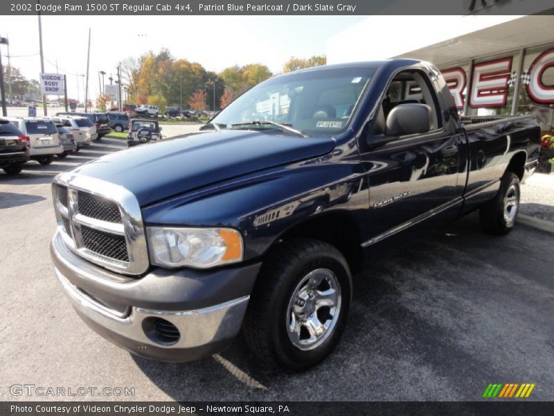 Patriot Blue Pearlcoat / Dark Slate Gray 2002 Dodge Ram 1500 ST Regular Cab 4x4