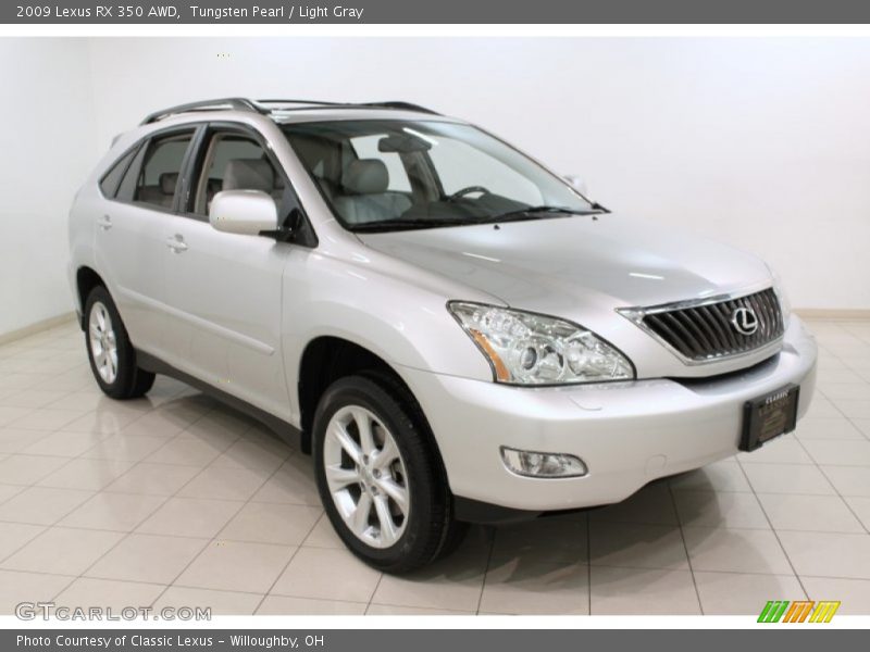 Tungsten Pearl / Light Gray 2009 Lexus RX 350 AWD