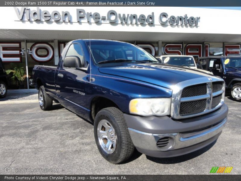 Patriot Blue Pearlcoat / Dark Slate Gray 2002 Dodge Ram 1500 ST Regular Cab 4x4