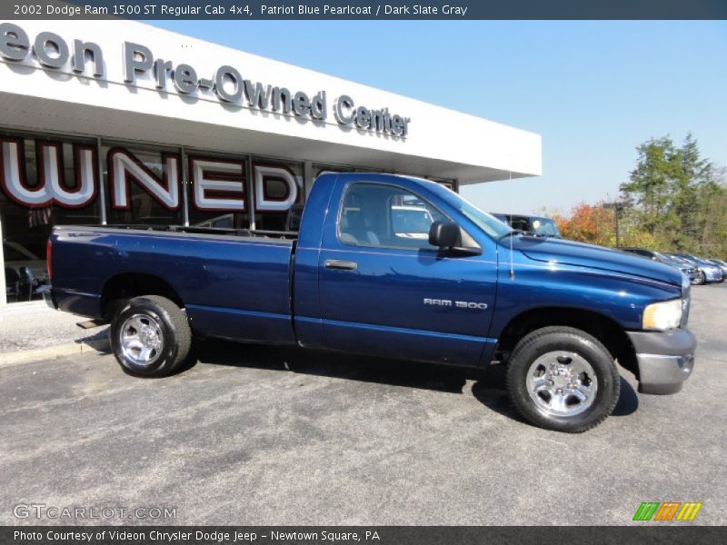 Patriot Blue Pearlcoat / Dark Slate Gray 2002 Dodge Ram 1500 ST Regular Cab 4x4