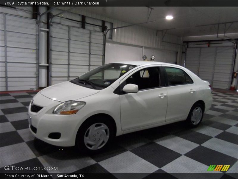Polar White / Dark Charcoal 2009 Toyota Yaris Sedan