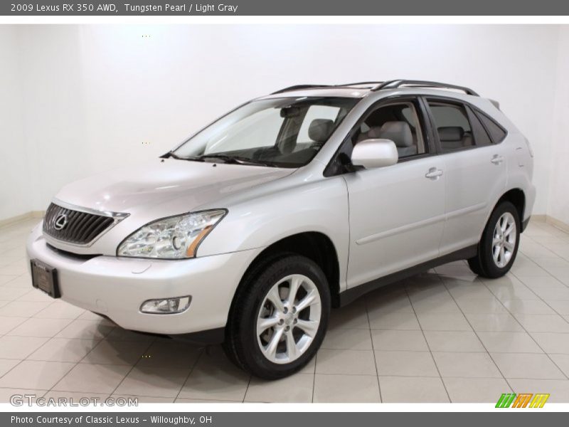 Tungsten Pearl / Light Gray 2009 Lexus RX 350 AWD