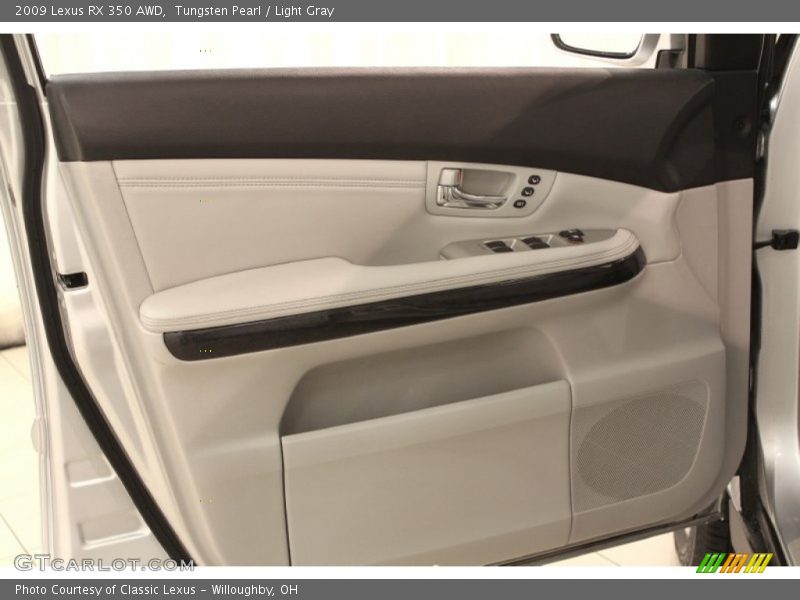 Tungsten Pearl / Light Gray 2009 Lexus RX 350 AWD