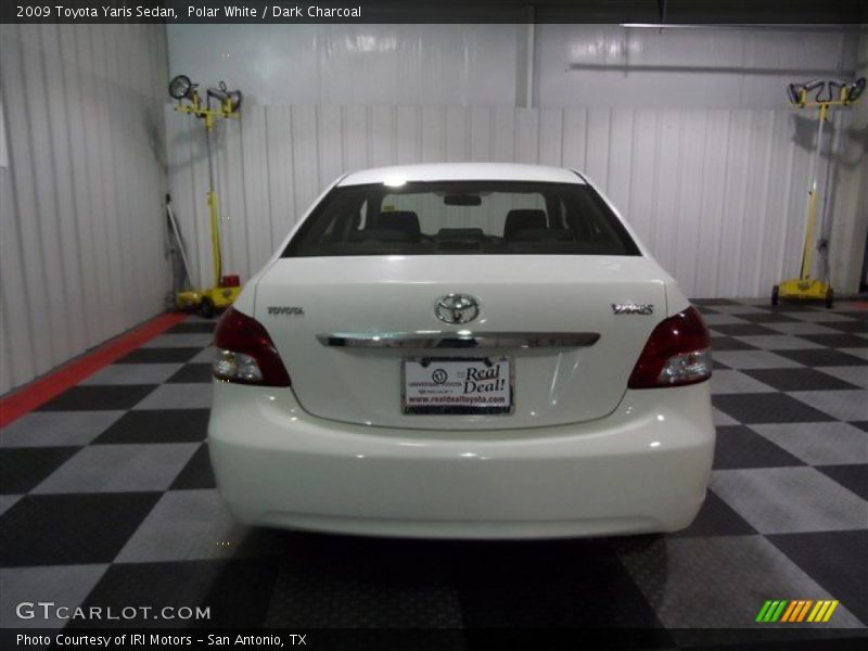 Polar White / Dark Charcoal 2009 Toyota Yaris Sedan
