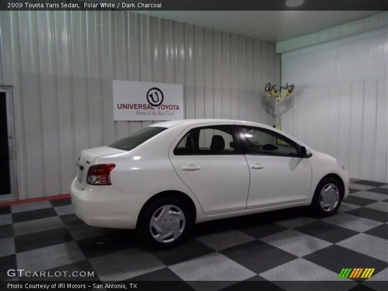 Polar White / Dark Charcoal 2009 Toyota Yaris Sedan