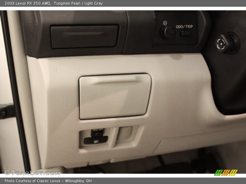 Tungsten Pearl / Light Gray 2009 Lexus RX 350 AWD